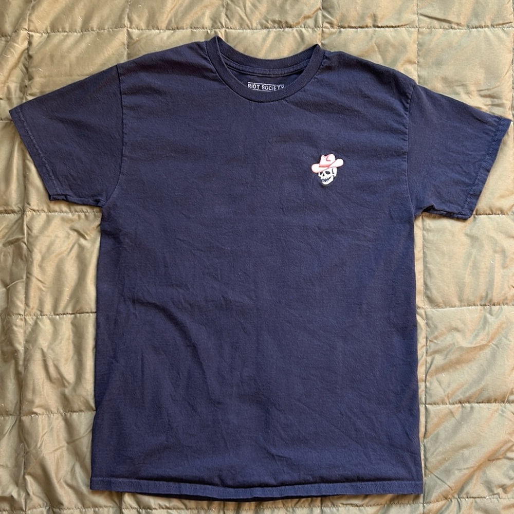 Black Riot Society Skull Cowboy Shirt